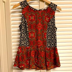 Short sleeve ethnic top